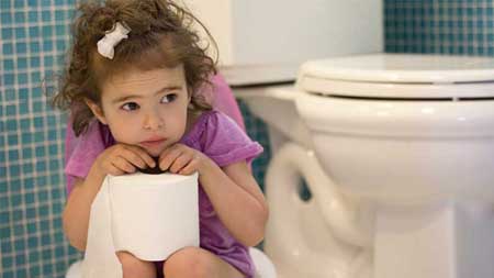 درمان یبوست کودکان در خانه