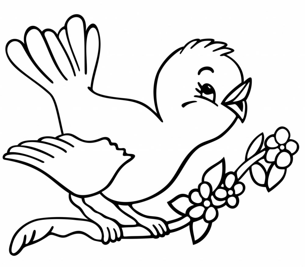 آموزش گام به گام کشیدن نقاشی پرنده ساده برای کودکان