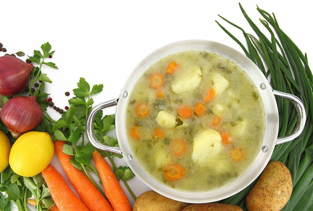 سوپ سبزیجات صاف شده مخصوص کودک